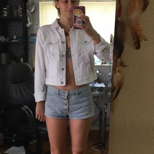 White Jean Jacket